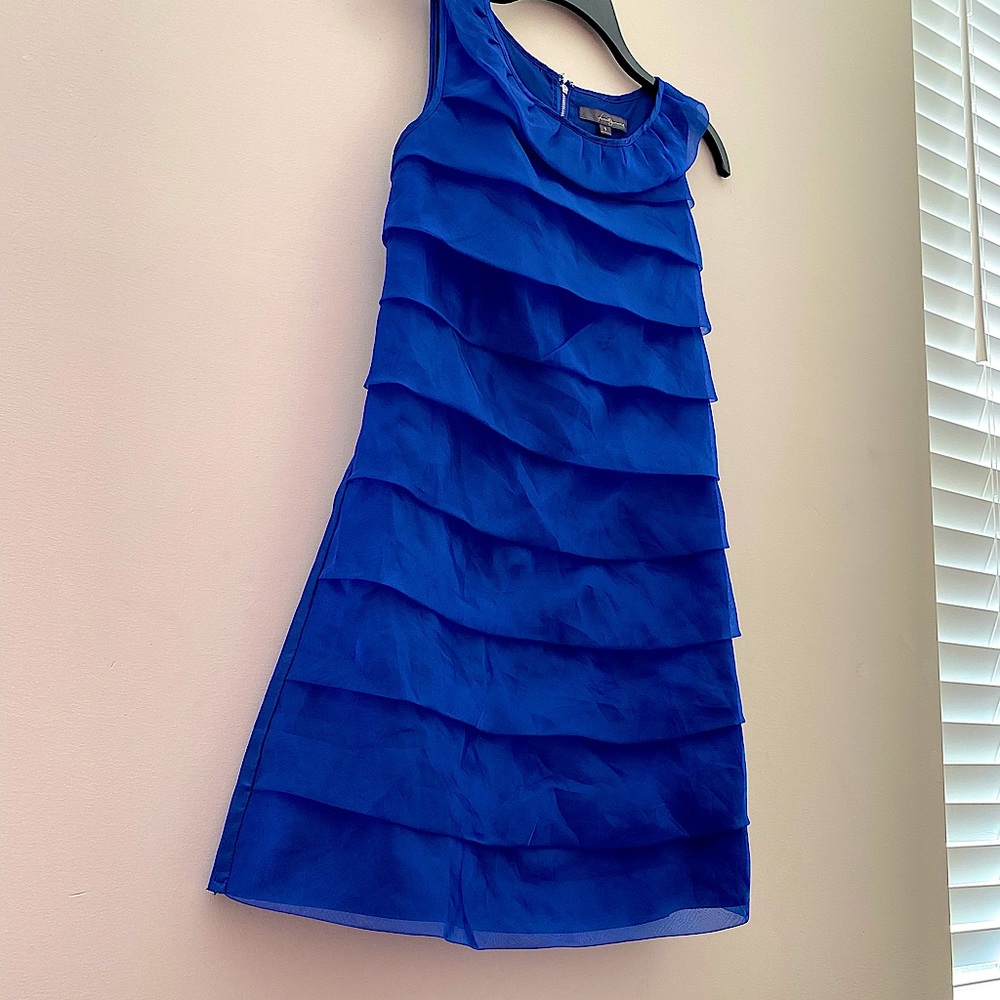 Forever 21 royal blue short sleeved dress